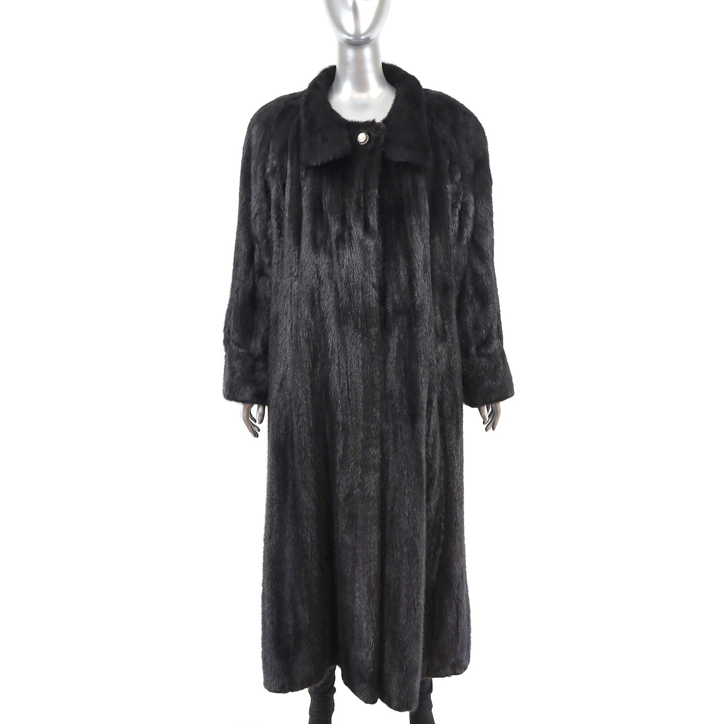 Black Mink Coat- Size L