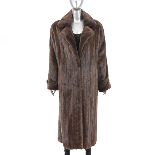 Semi Sheared Lunaraine Mink Coat- Size M