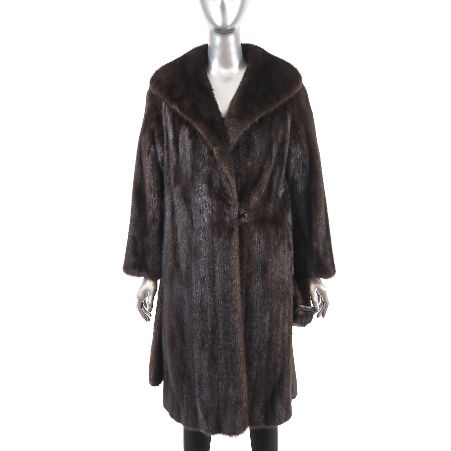 Lord & Taylor Mahogany Mink Coat- Size S