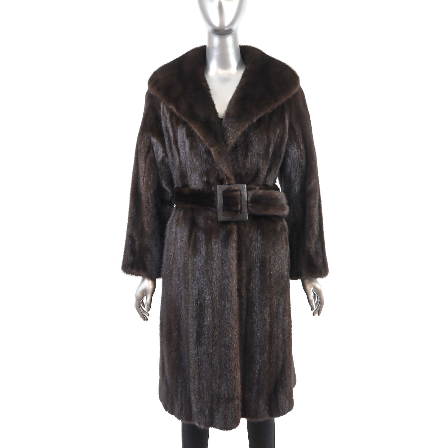 Lord & Taylor Mahogany Mink Coat- Size S