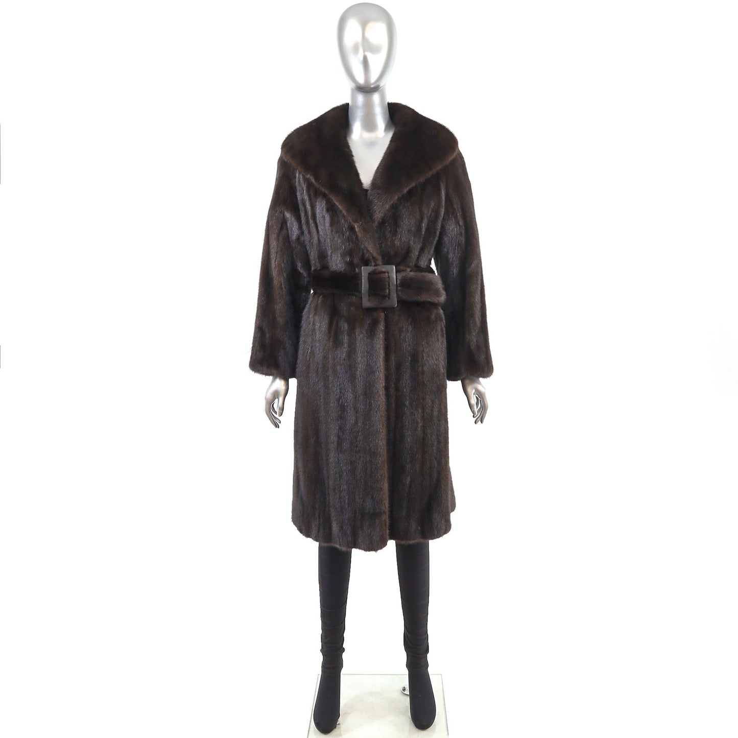 Lord & Taylor Mahogany Mink Coat- Size S