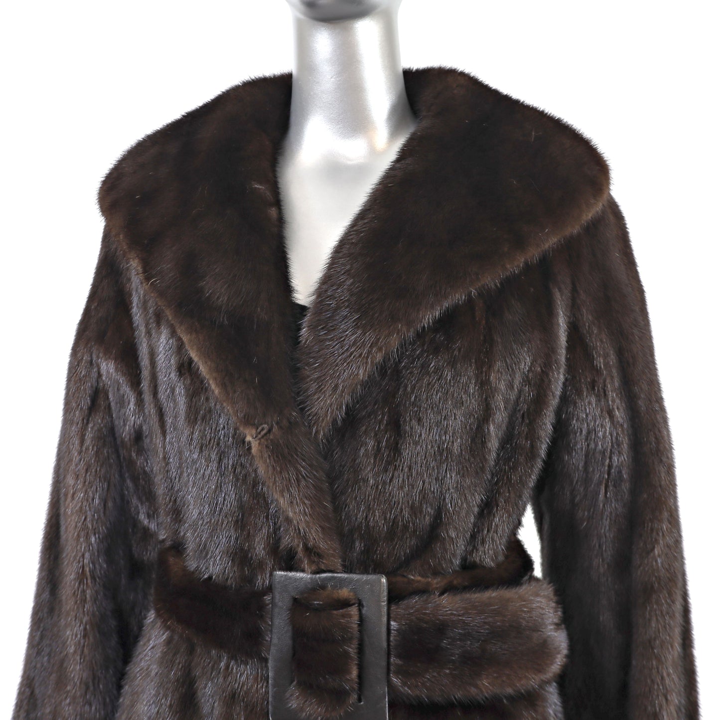 Lord & Taylor Mahogany Mink Coat- Size S