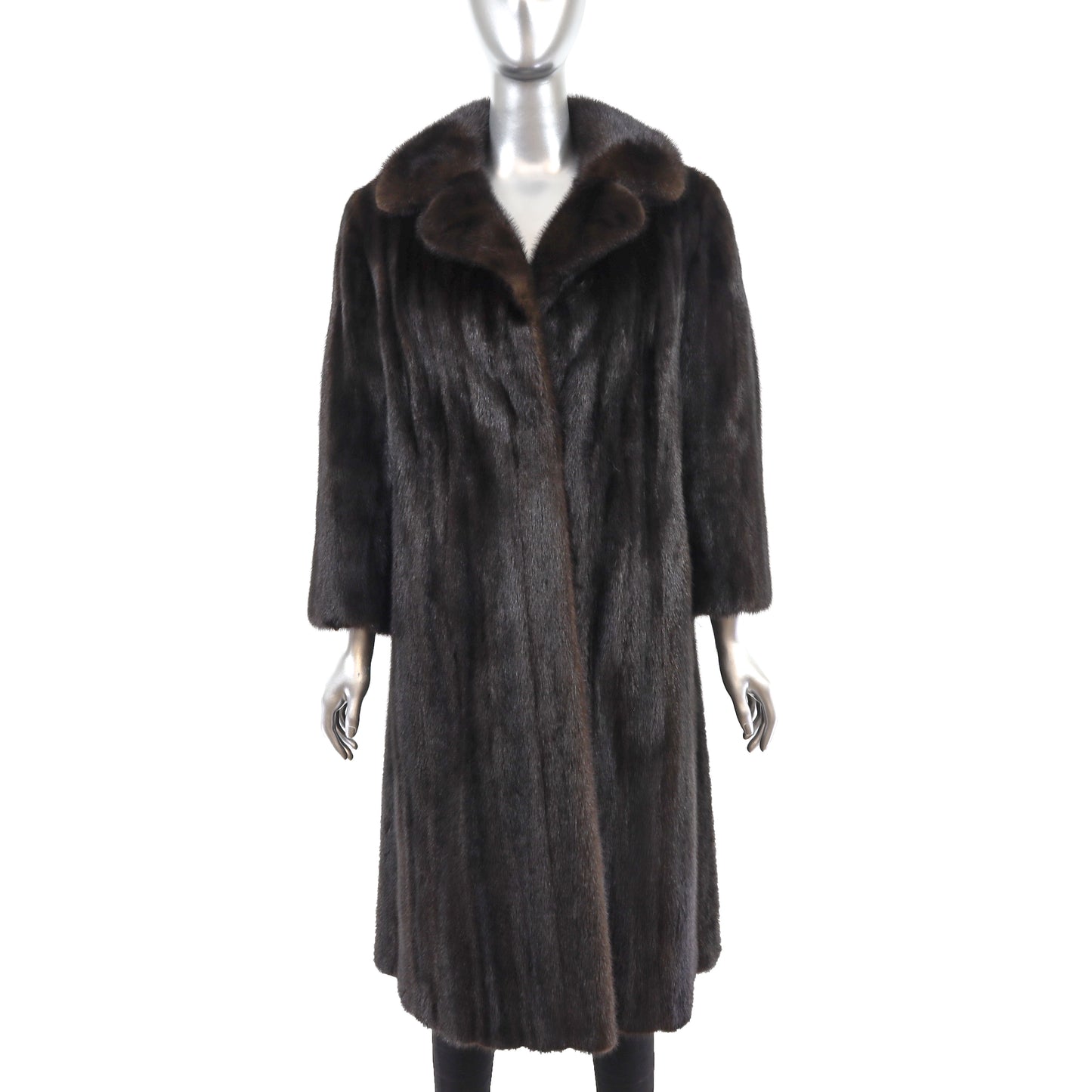 Saks Jandel Mahogany Mink Coat- Size M