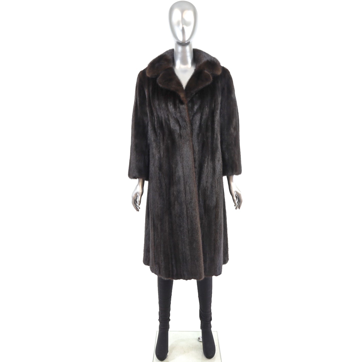 Saks Jandel Mahogany Mink Coat- Size M