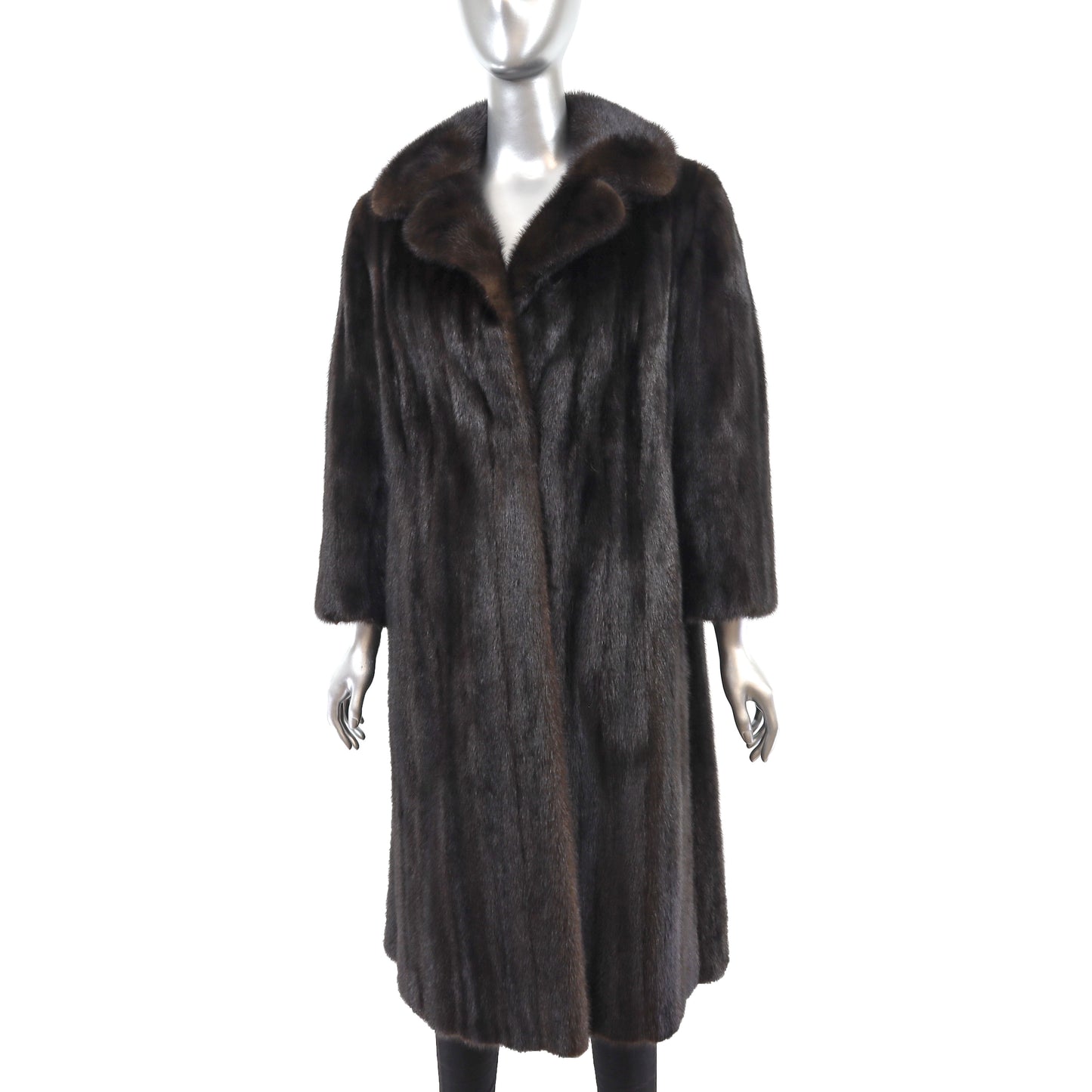 Saks Jandel Mahogany Mink Coat- Size M