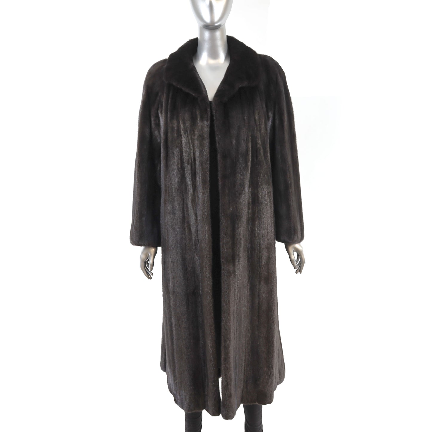 Black Mink Coat- Size XL