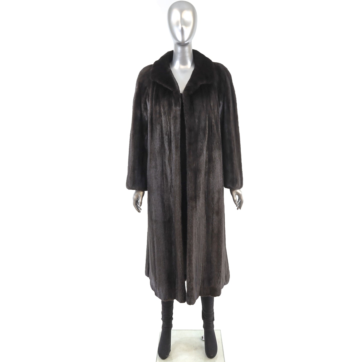 Black Mink Coat- Size XL