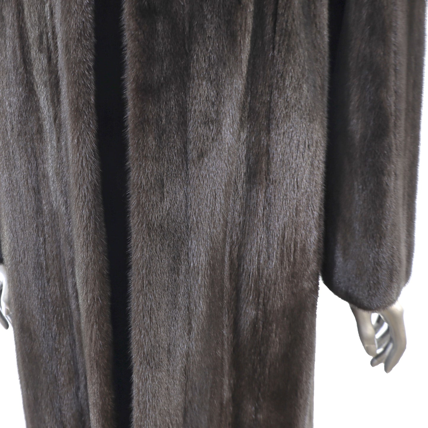 Black Mink Coat- Size XL