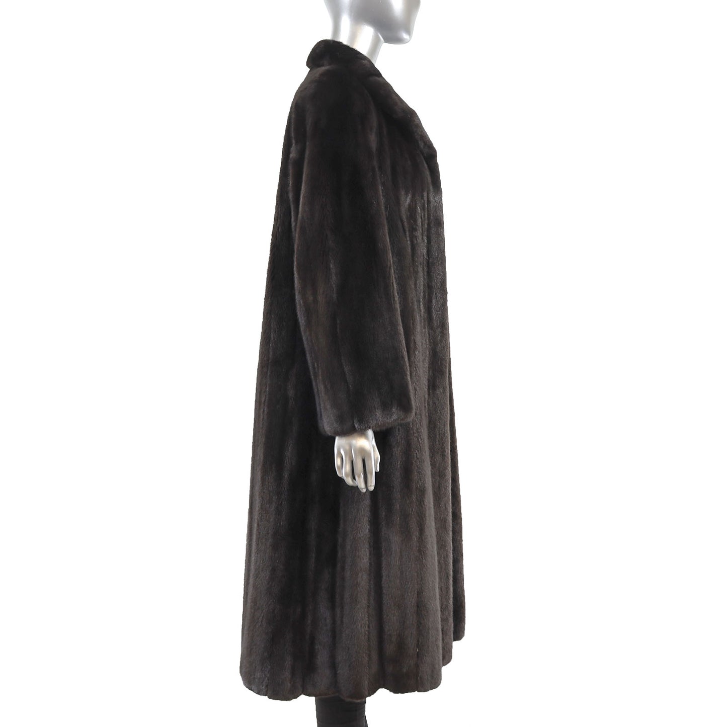 Black Mink Coat- Size XL