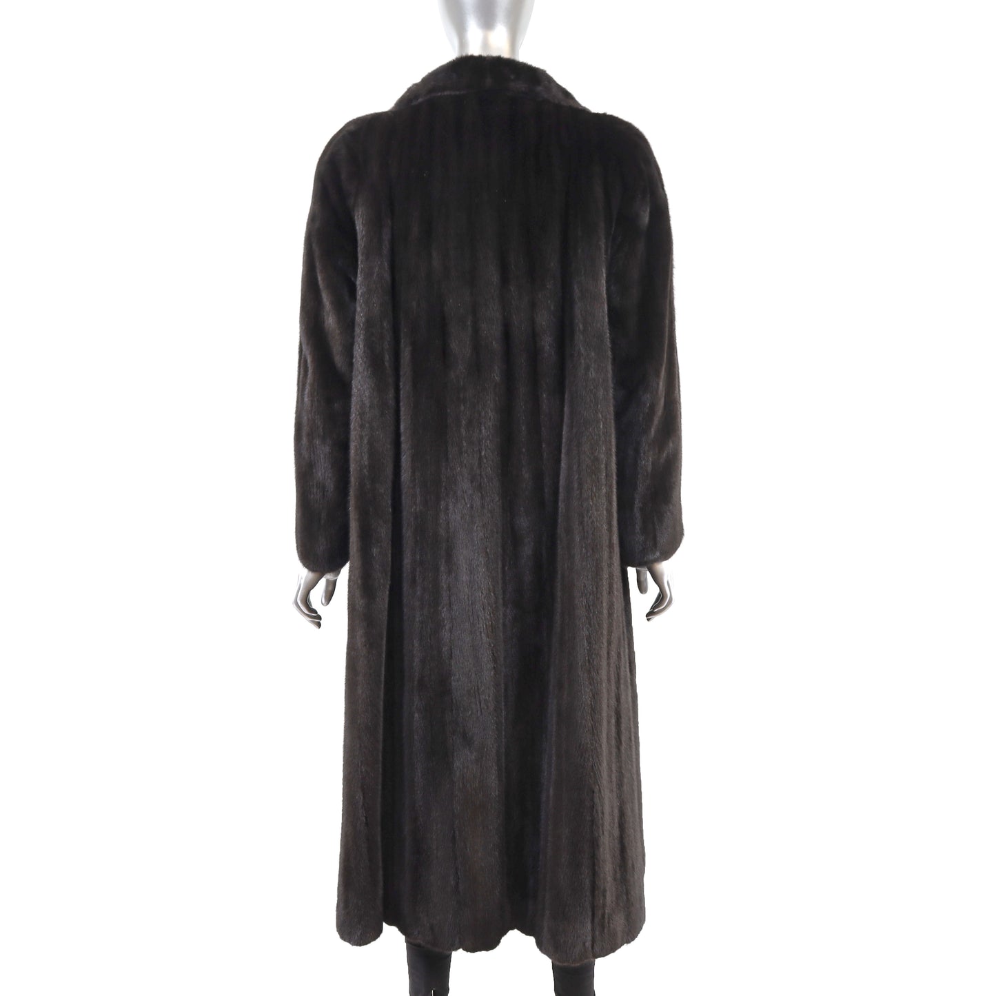 Black Mink Coat- Size XL