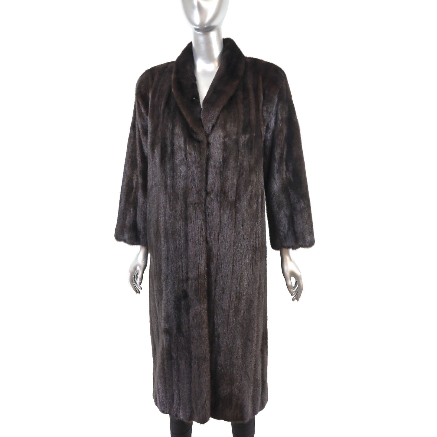 Mahogany Mink Coat- Size M