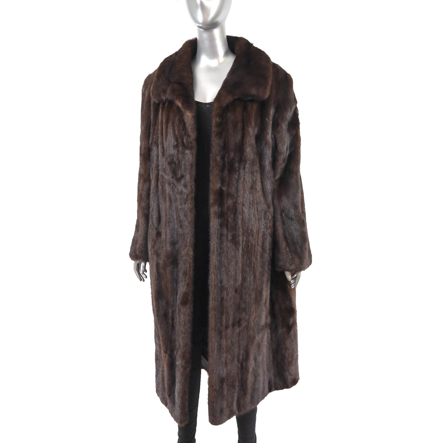 Mahogany Mink Coat- Size XXL