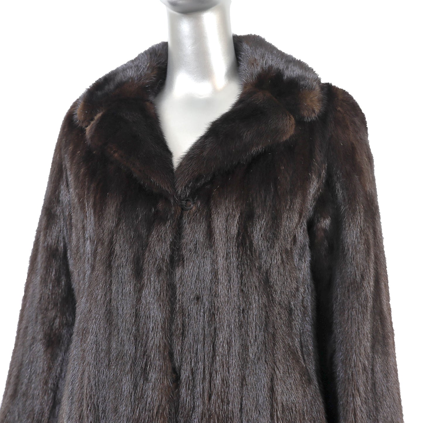 Rosendorf/ Evans Dark Mahogany Mink Coat- Size S