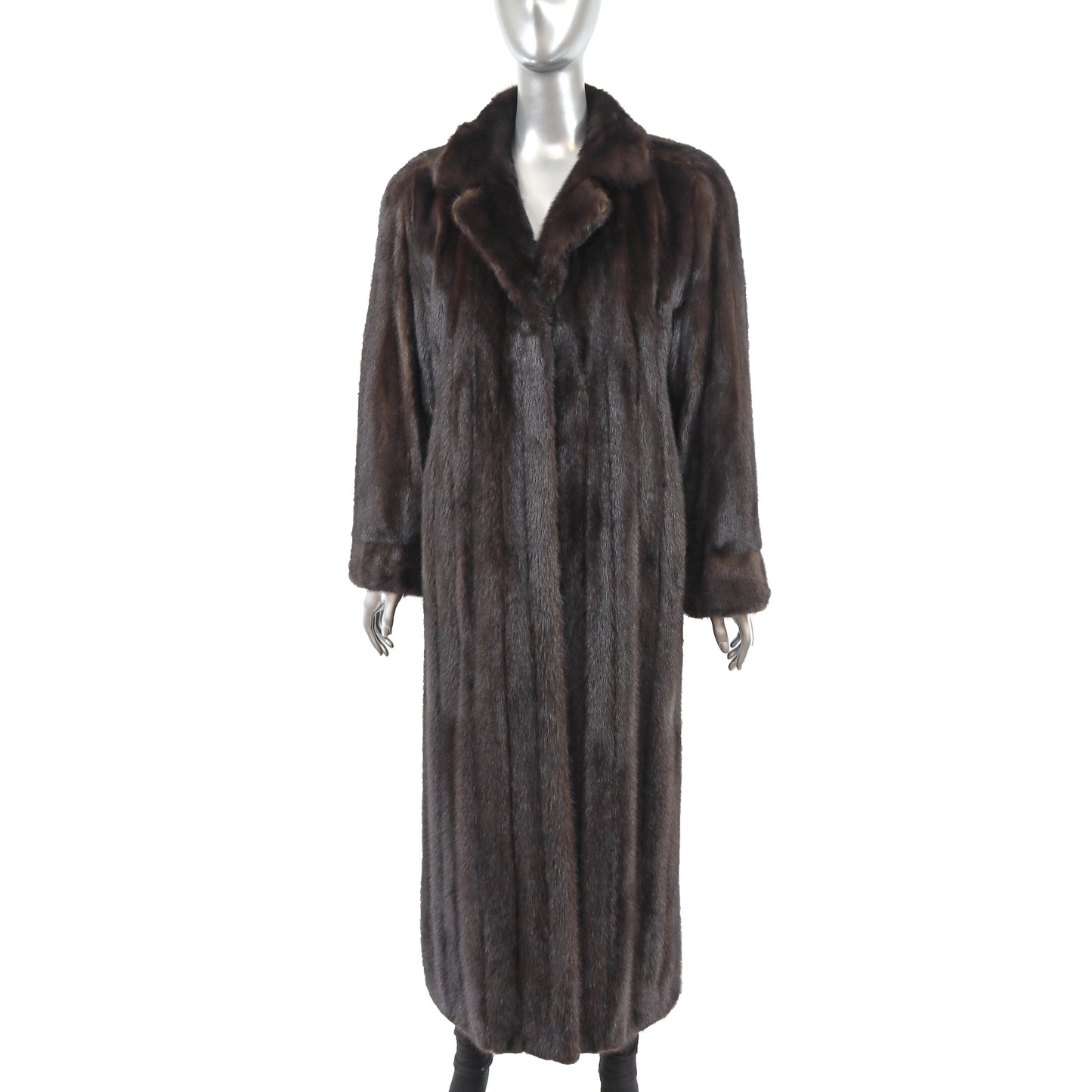 Dark Mahogany Mink Coat- Size M