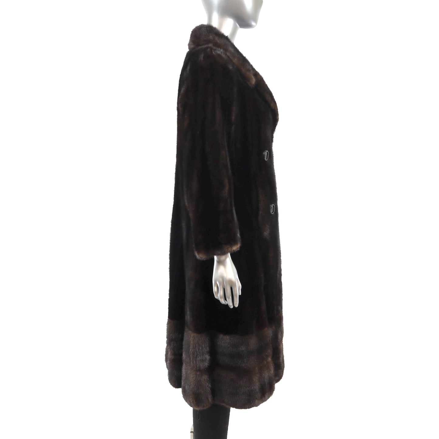 Dark Brown Mink Coat- Size S