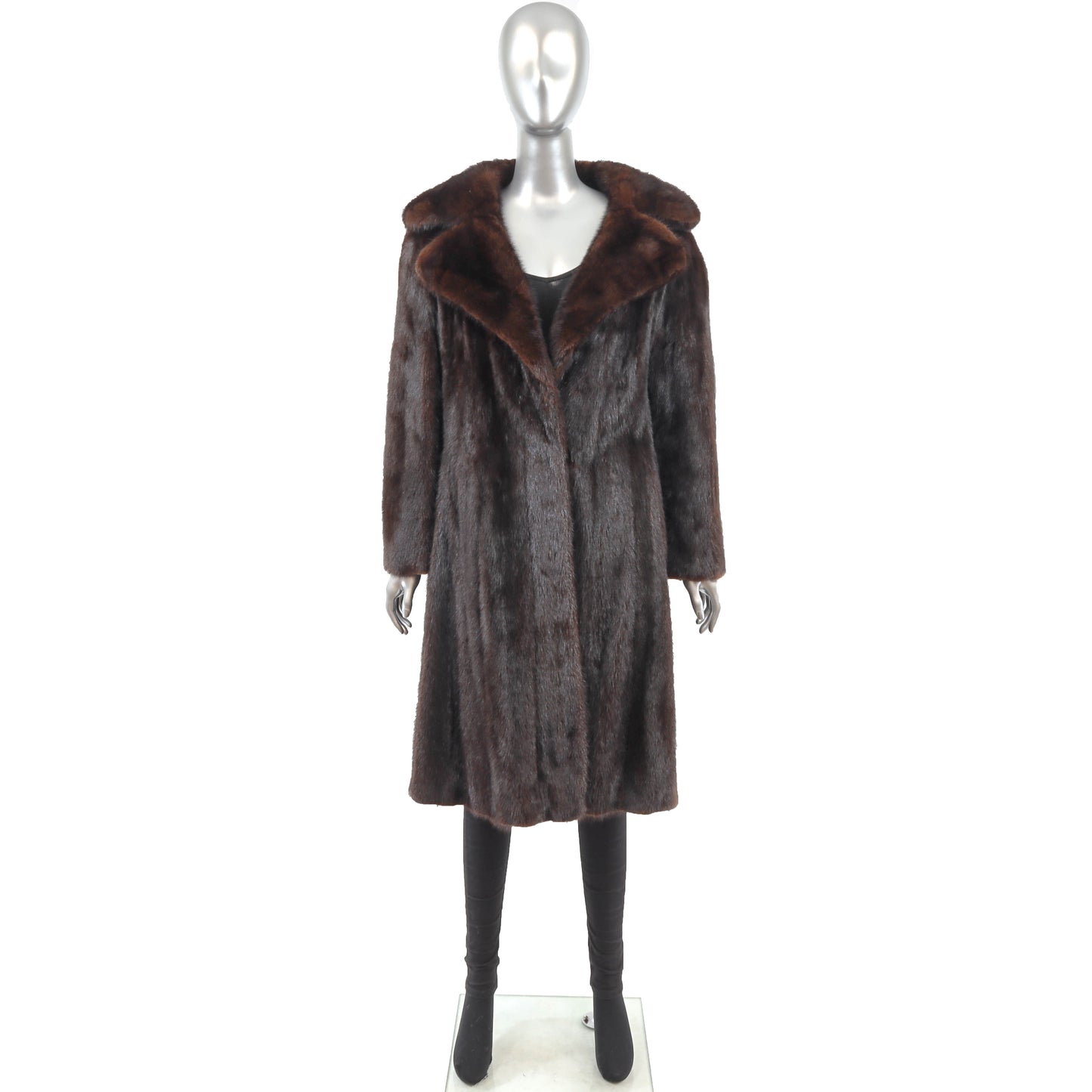 Brown Mink Coat- Size M