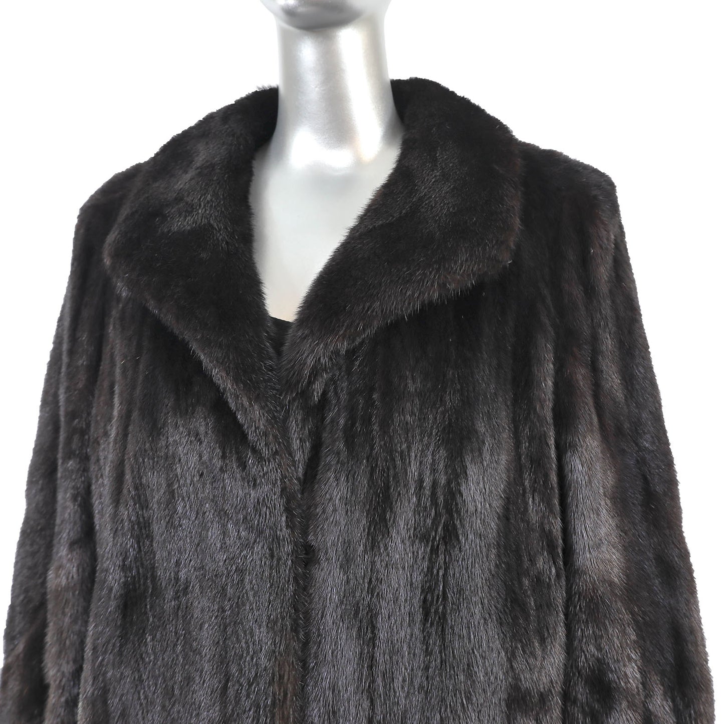 Black Mink Coat- Size L