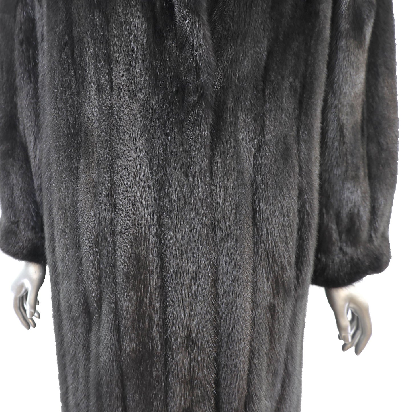 Black Mink Coat- Size XXL