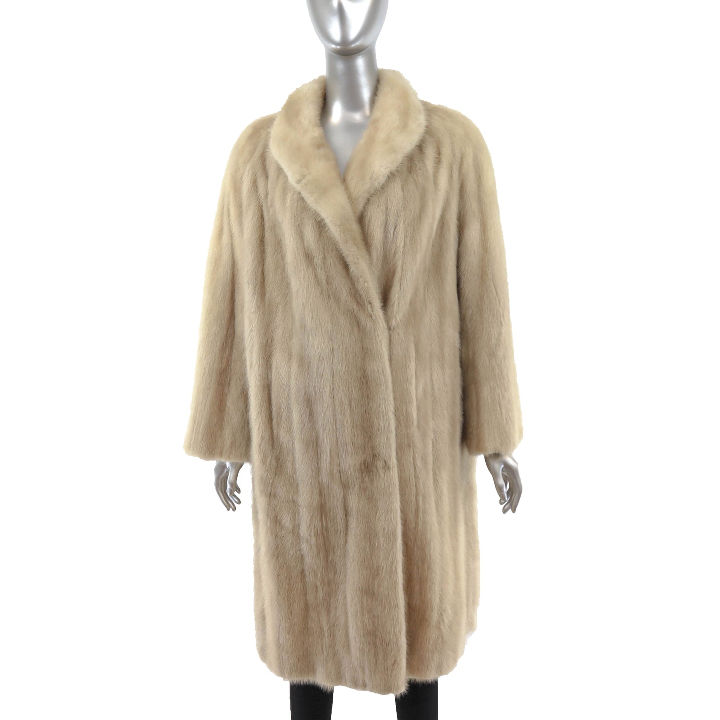 Beige Mink Coat- Size L