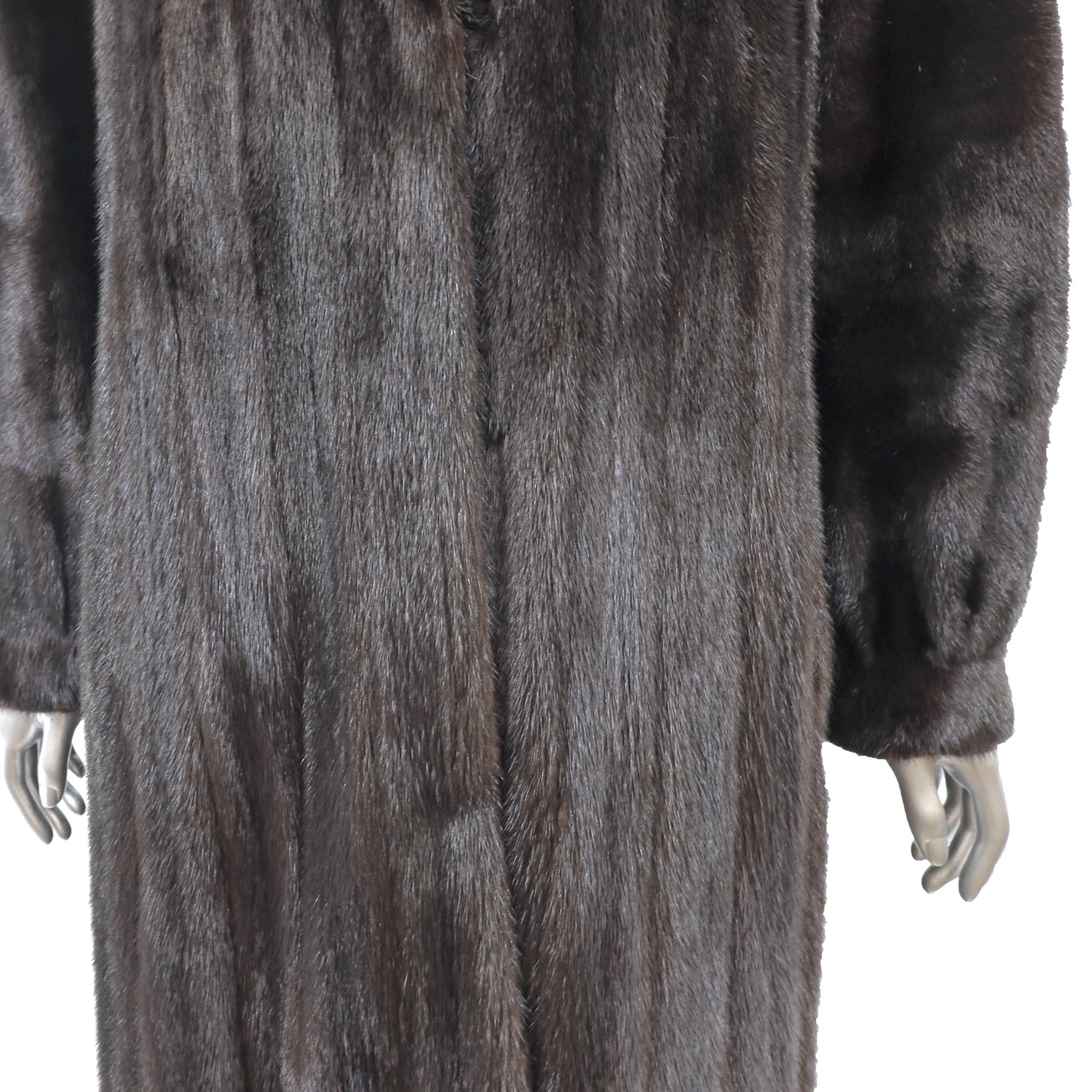 Dark Brown Mink Coat- Size L