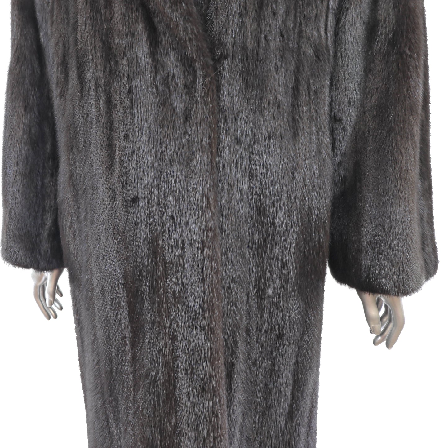 Black Mink Coat- Size M