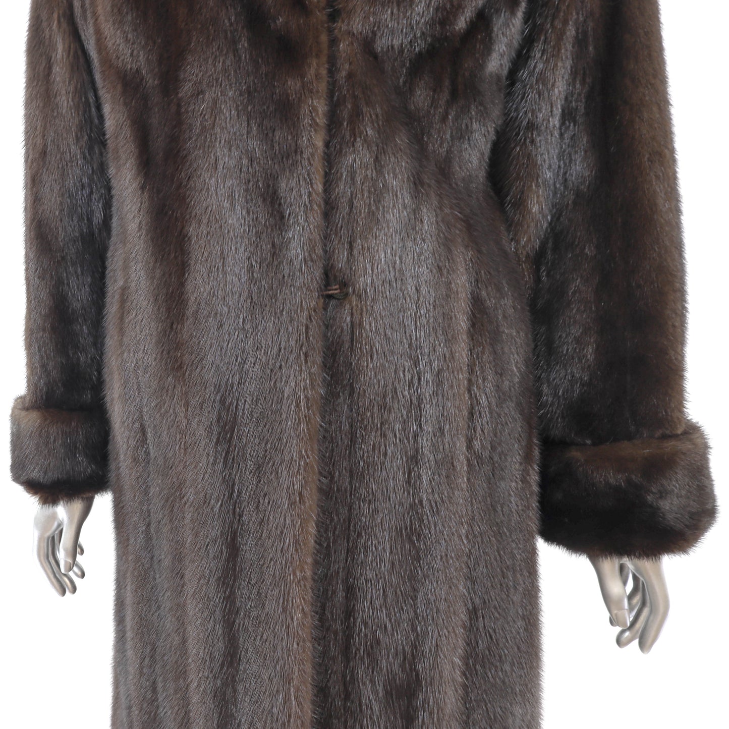 Dark Brown Mink Coat- Size M