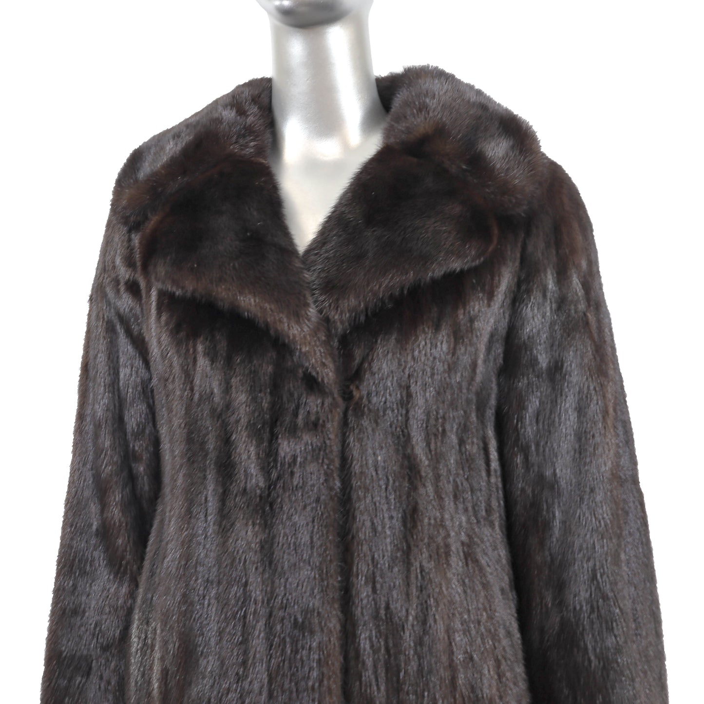 Saks Jandel Dark Brown Mink Coat- Size M