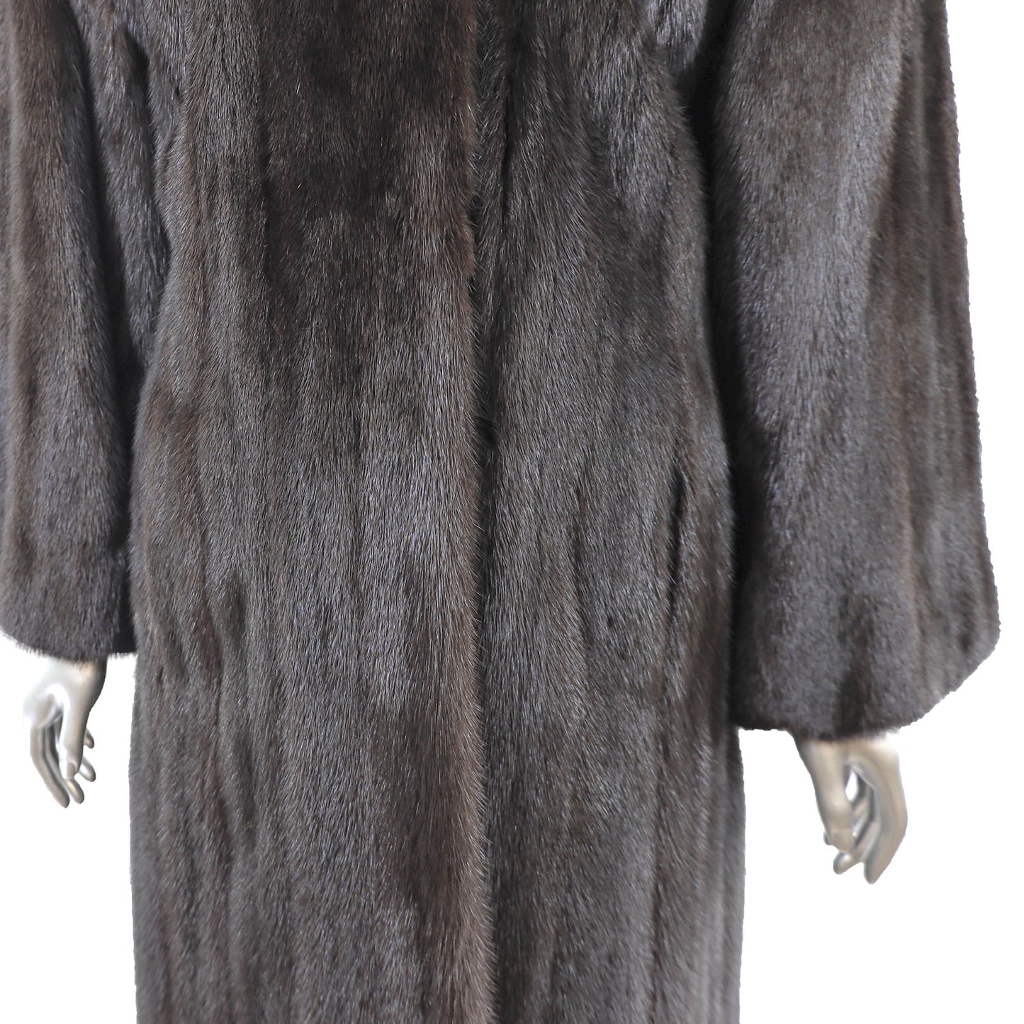 Black Mink Coat- Size M