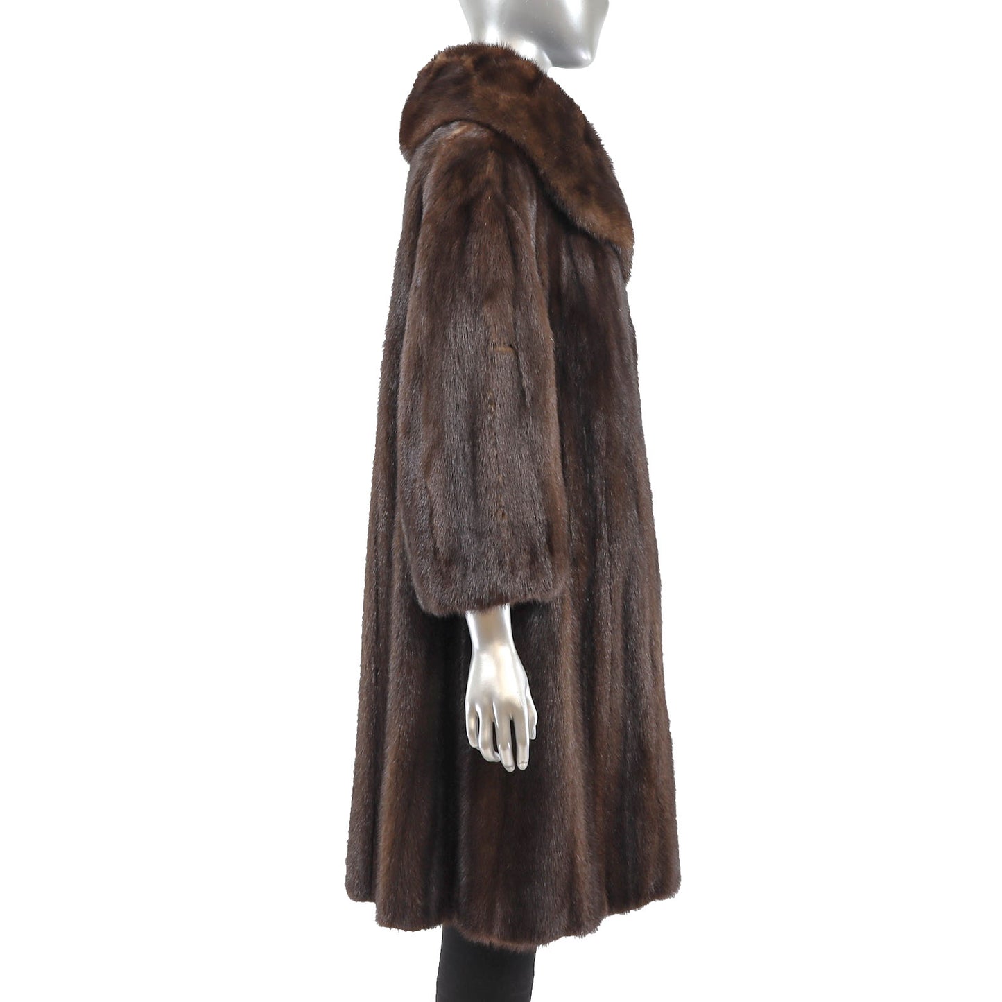 Brown Mink Coat- Size XL