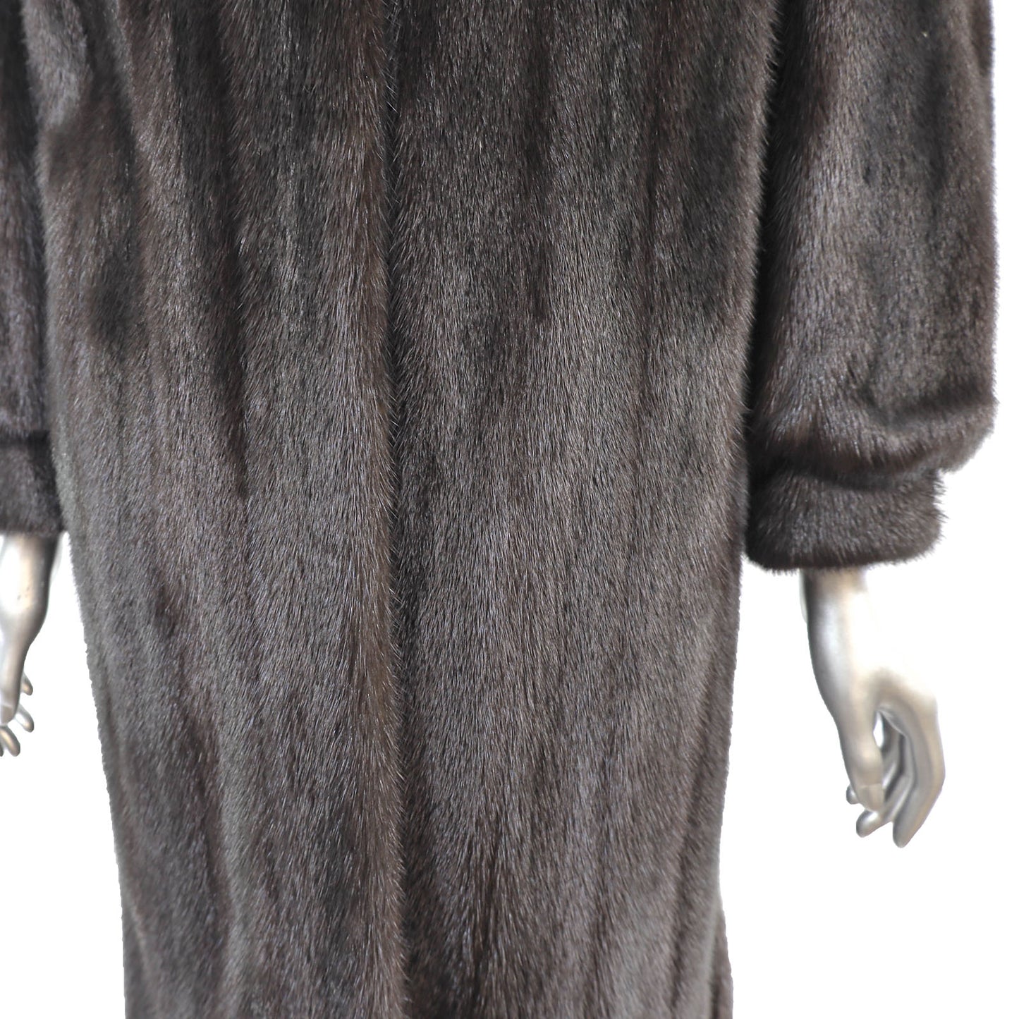 Dark Mahogany Mink Coat- Size M