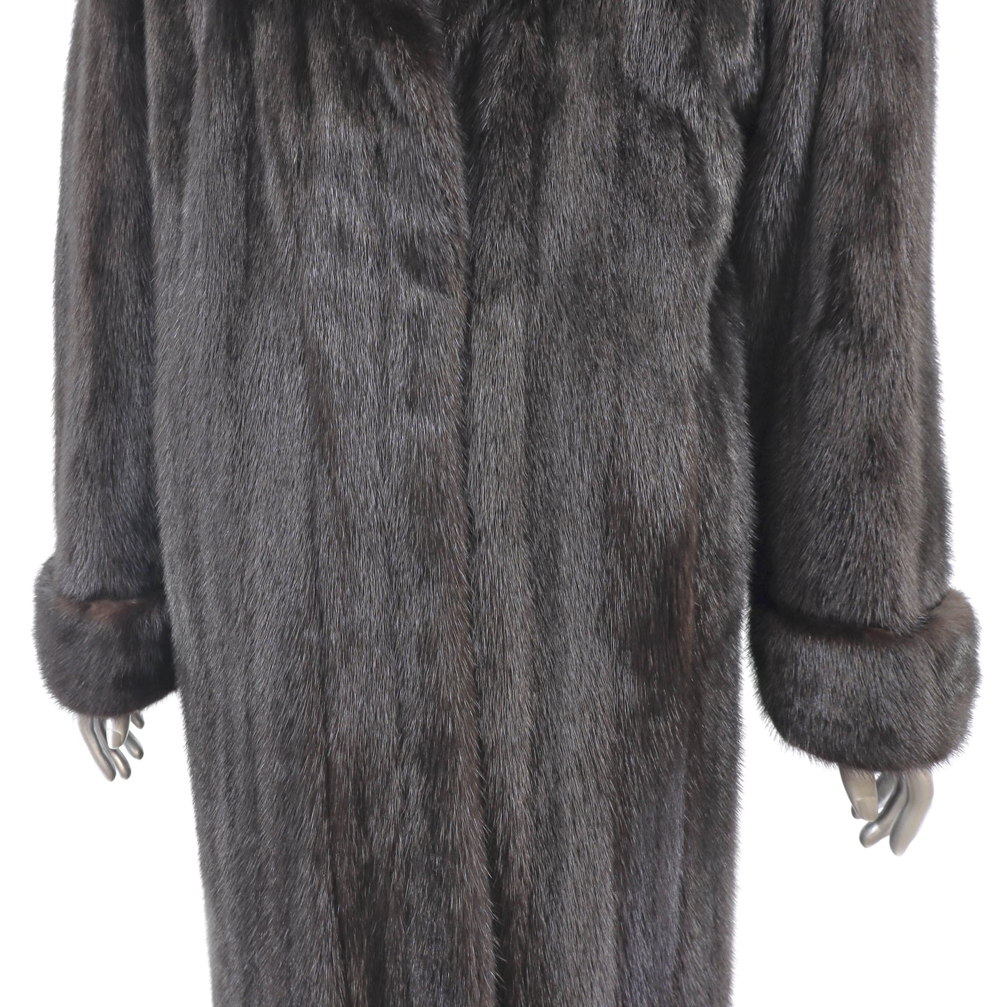 Black Mink Coat- Size M