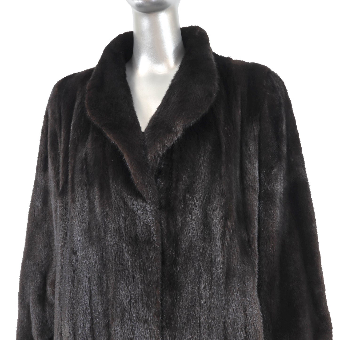 Blackglama/ Adolfo Black Mink Coat- Size XL