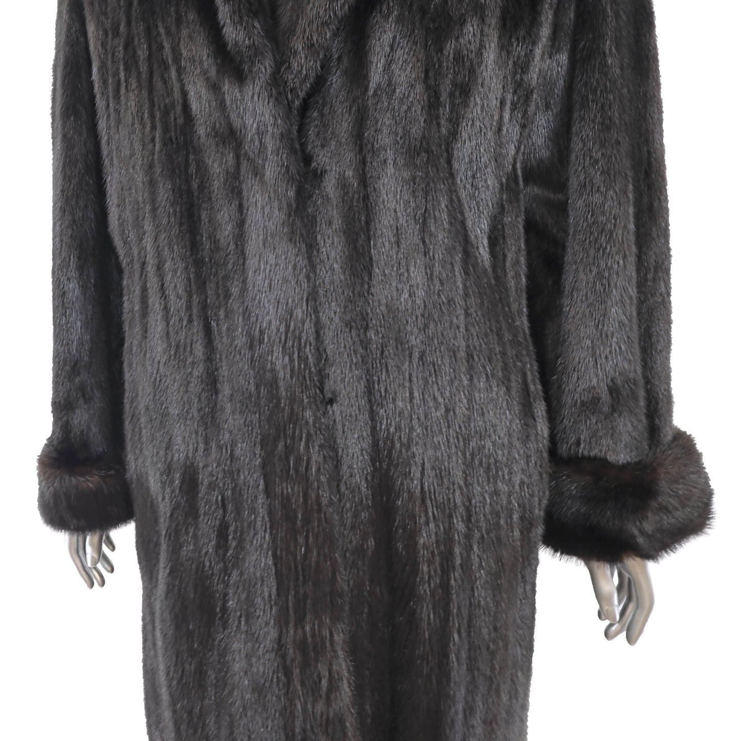 Black Mink Coat- Size L