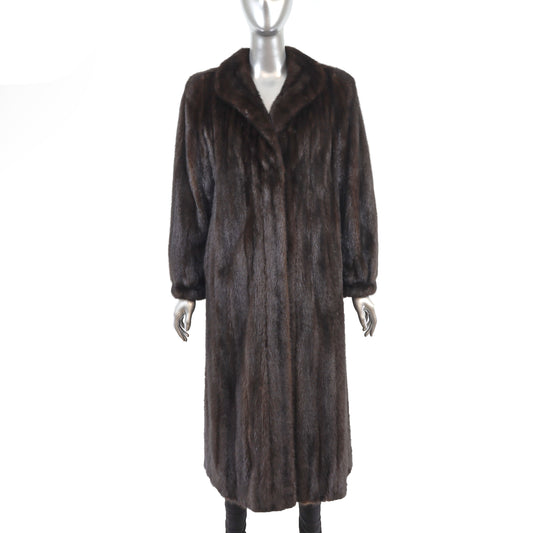 Mahogany Mink Coat- Size M