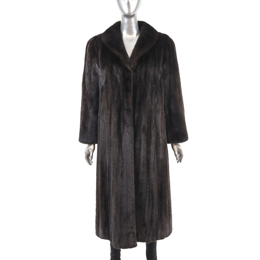 Mahogany Mink Coat- Size M