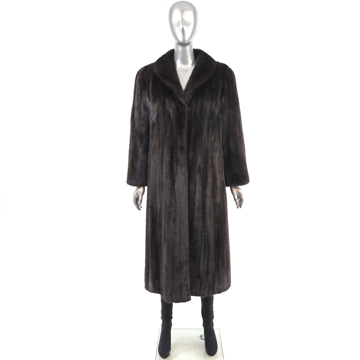 Mahogany Mink Coat- Size M