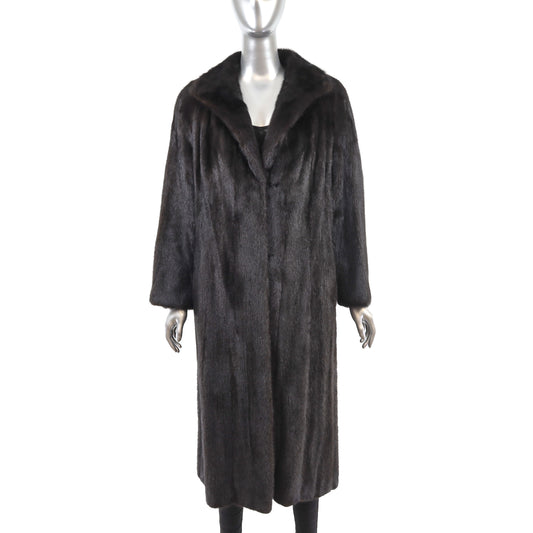 Rosendorf/ Evans Black Mink Coat- Size M