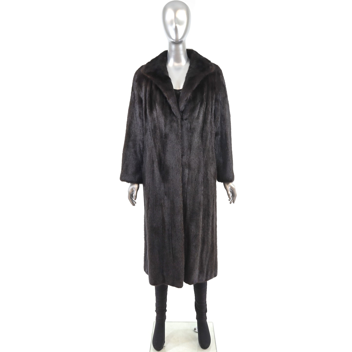 Rosendorf/ Evans Black Mink Coat- Size M