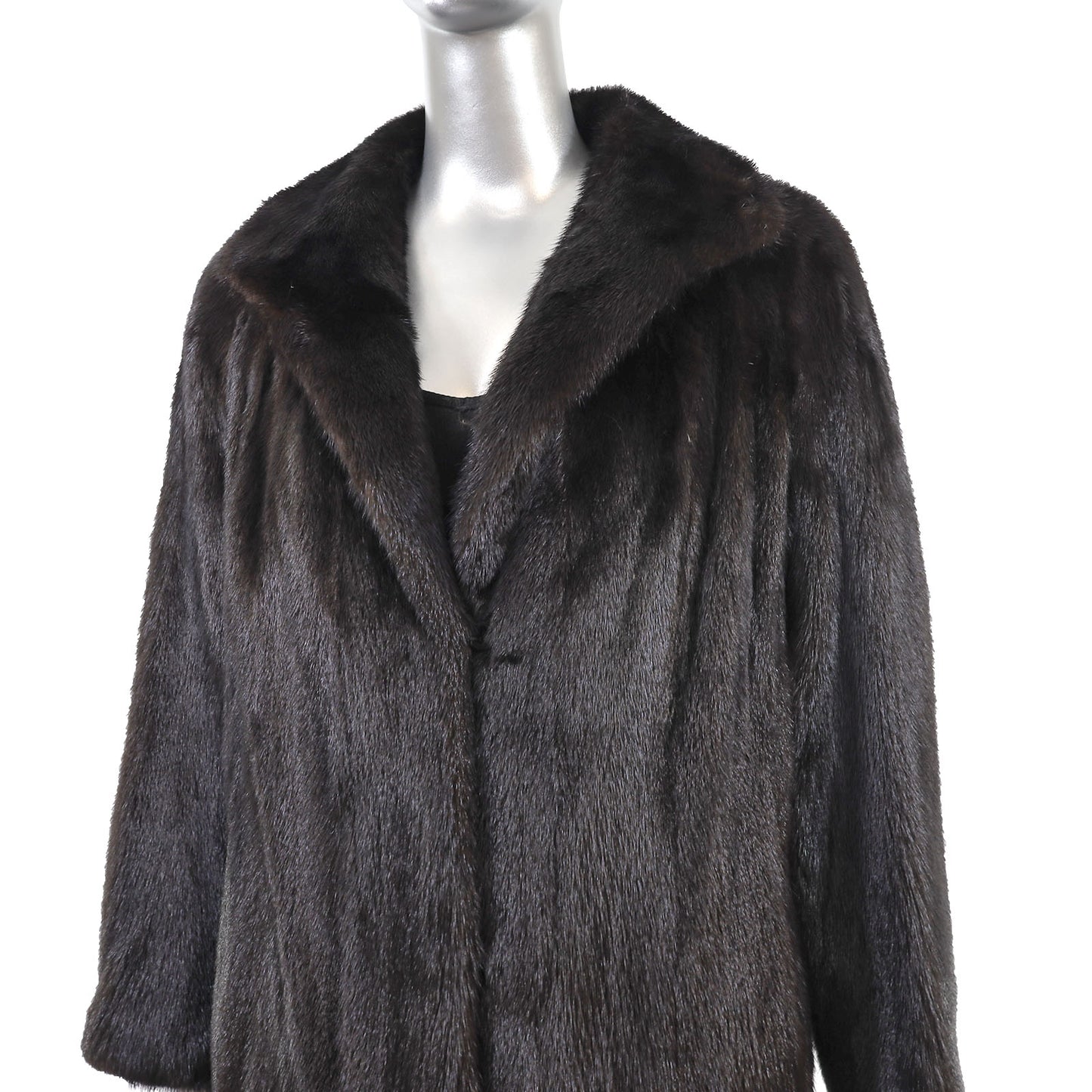 Rosendorf/ Evans Black Mink Coat- Size M