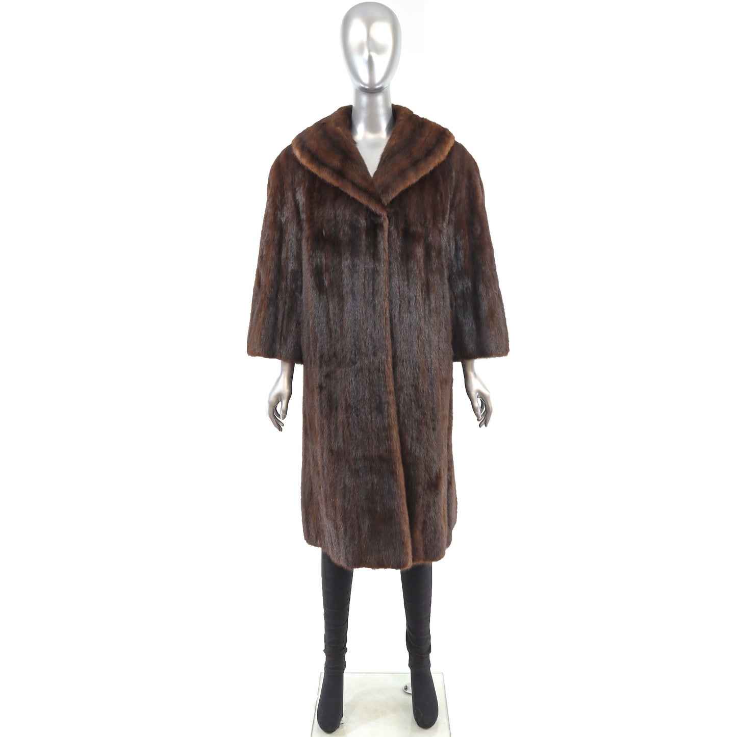 Mahogany Mink Coat- Size M