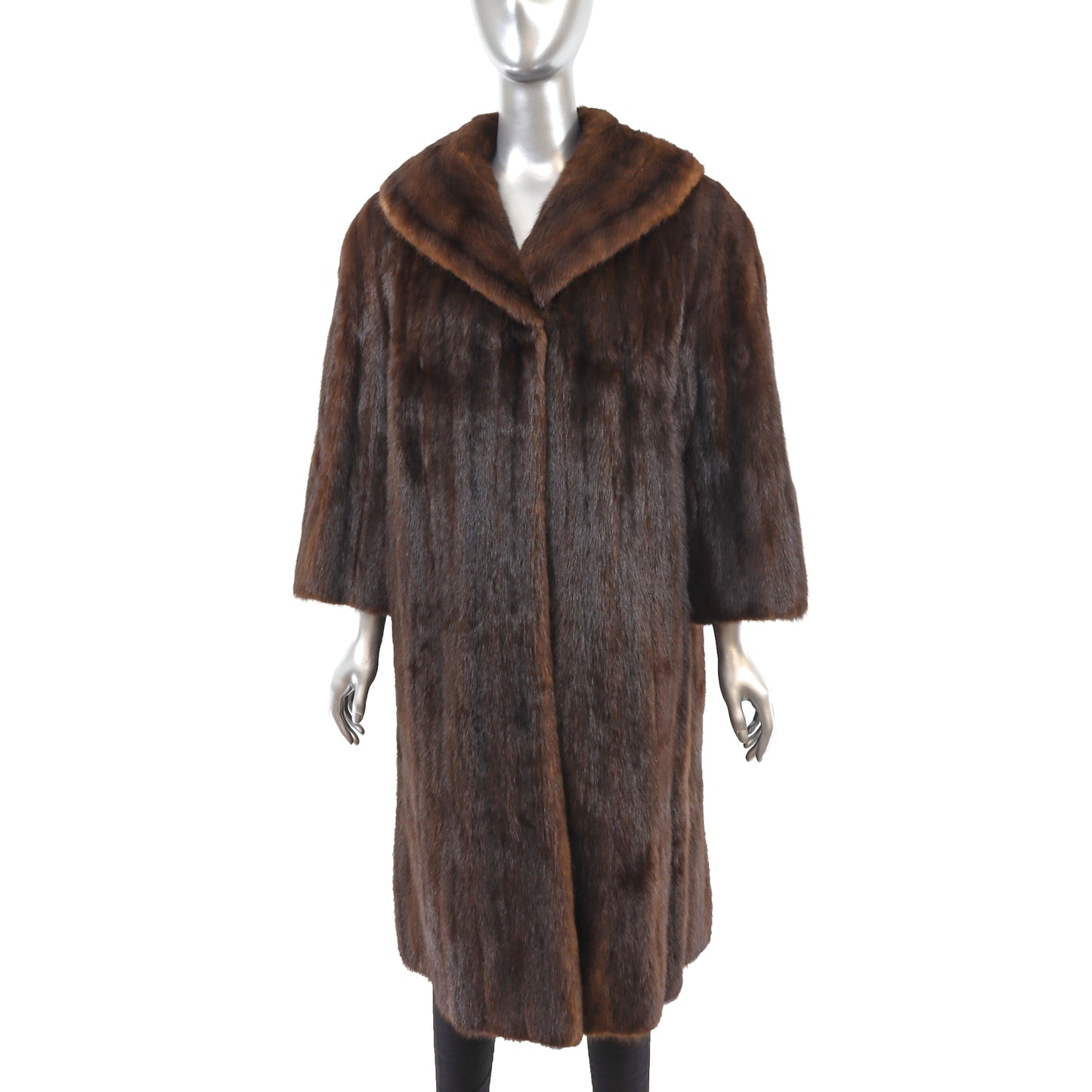 Mahogany Mink Coat- Size M