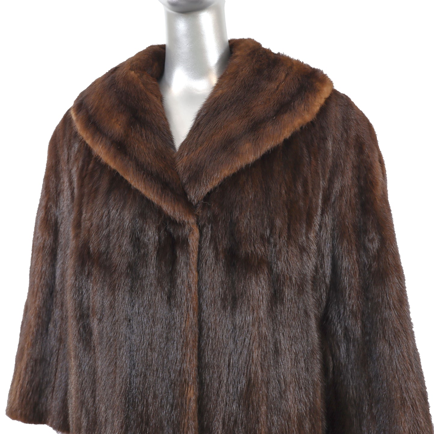 Mahogany Mink Coat- Size M