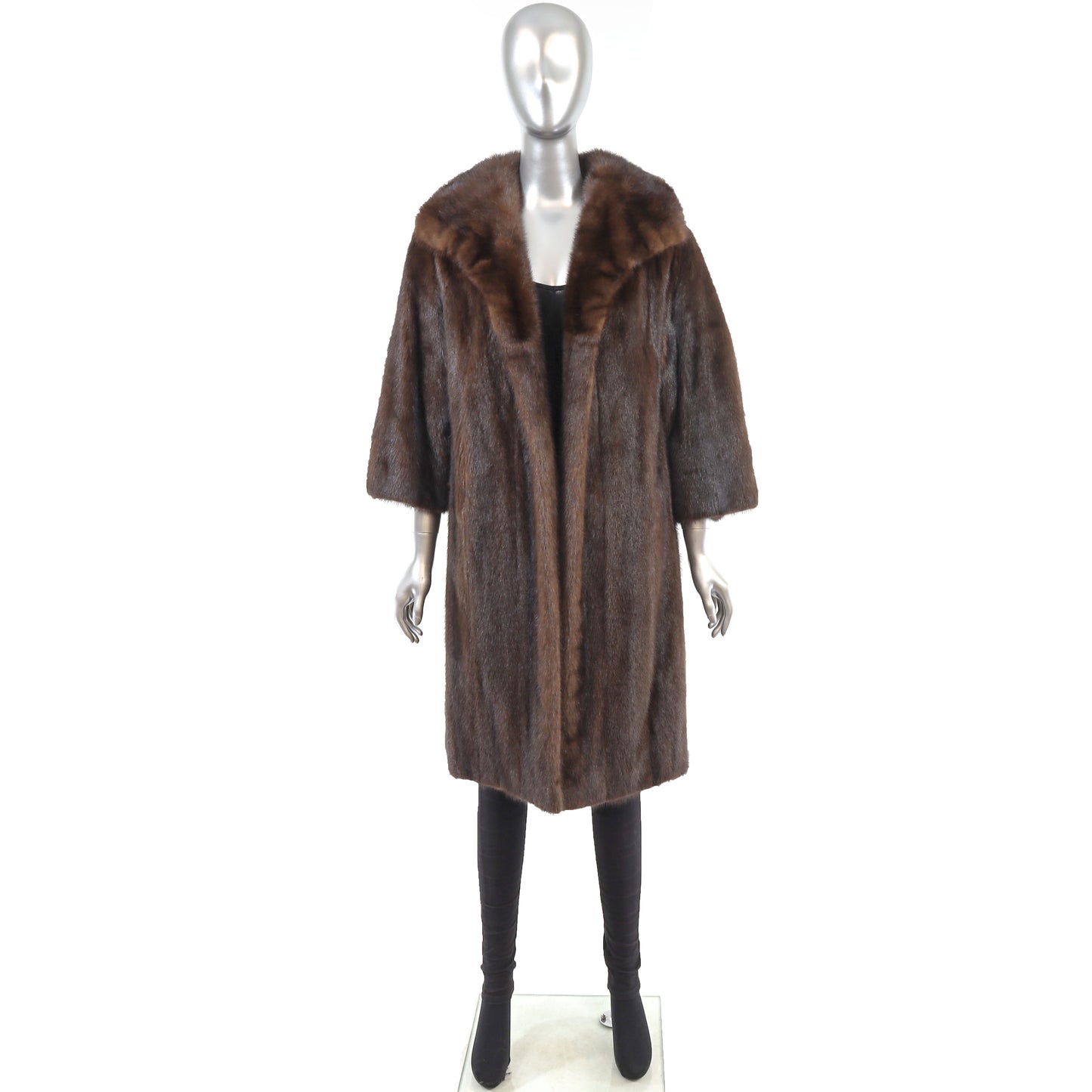 Mahogany Mink Coat- Size M