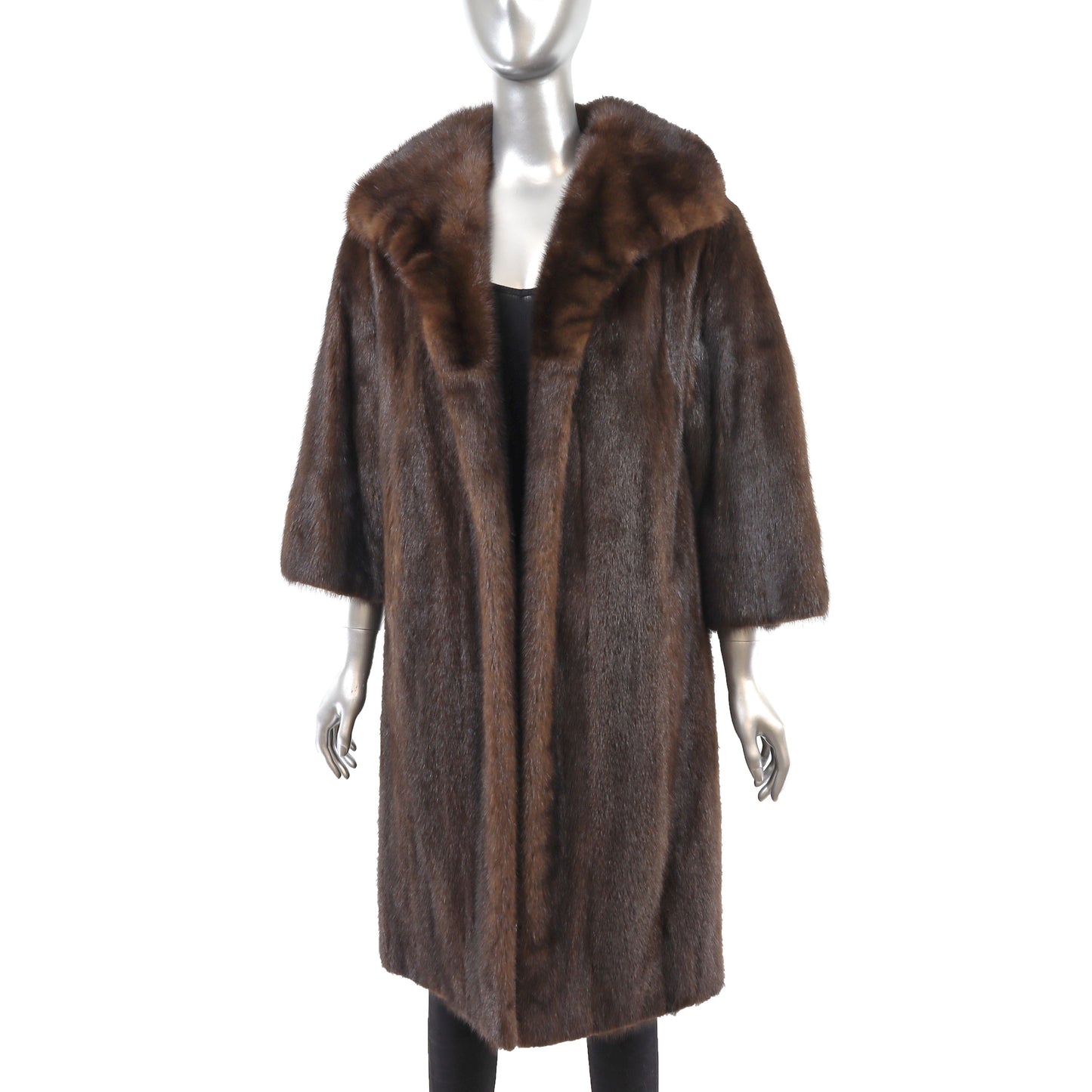 Mahogany Mink Coat- Size M