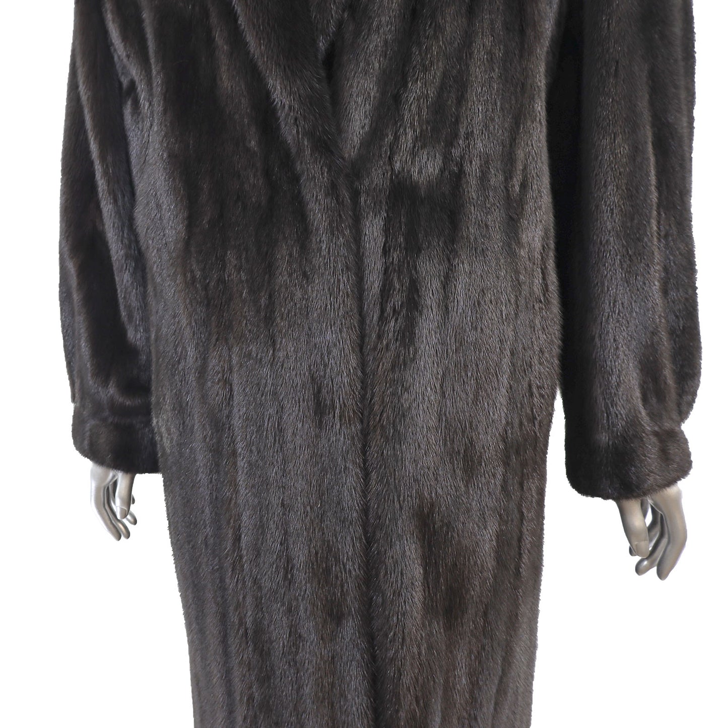 Black Mink Coat- Size XL