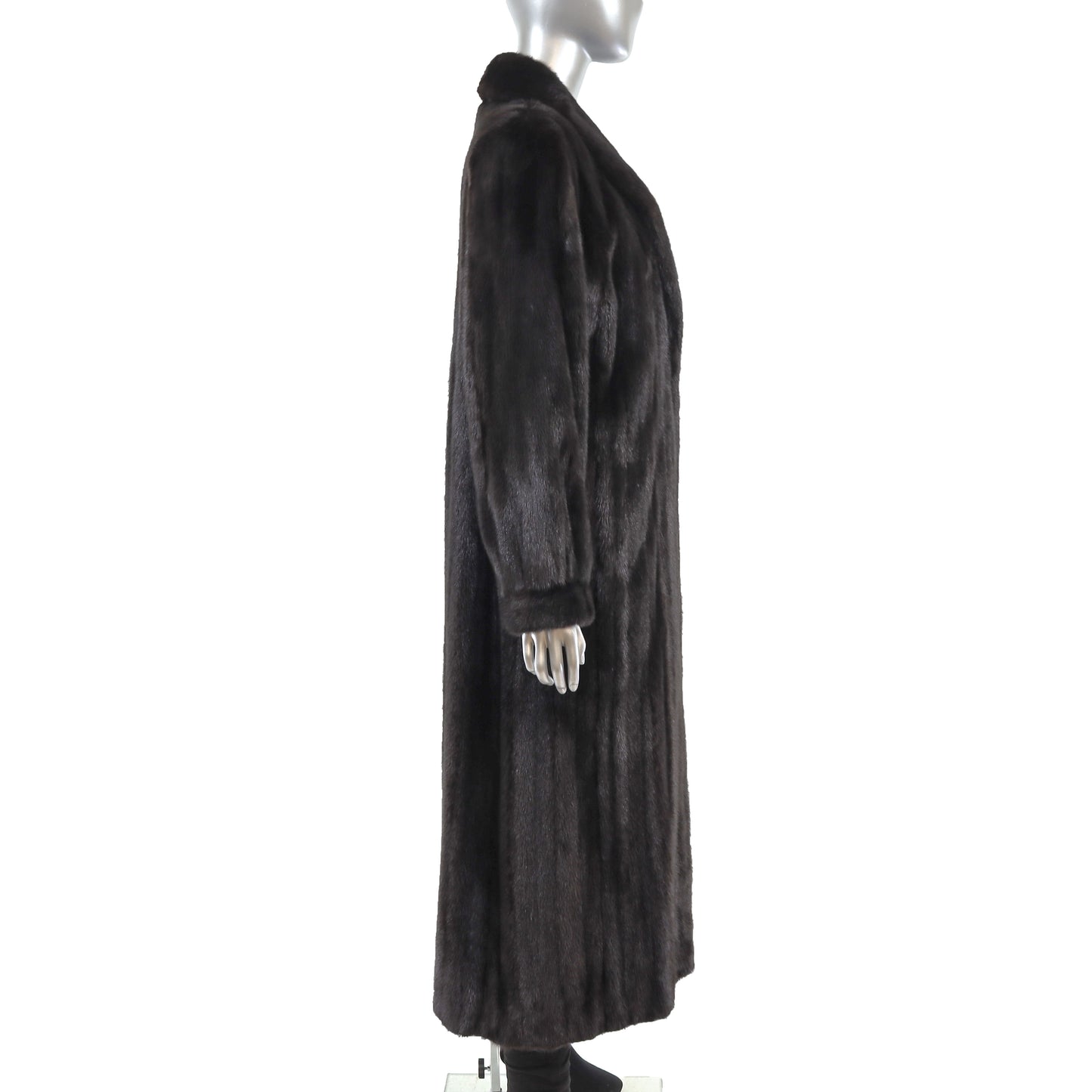 Black Mink Coat- Size XL