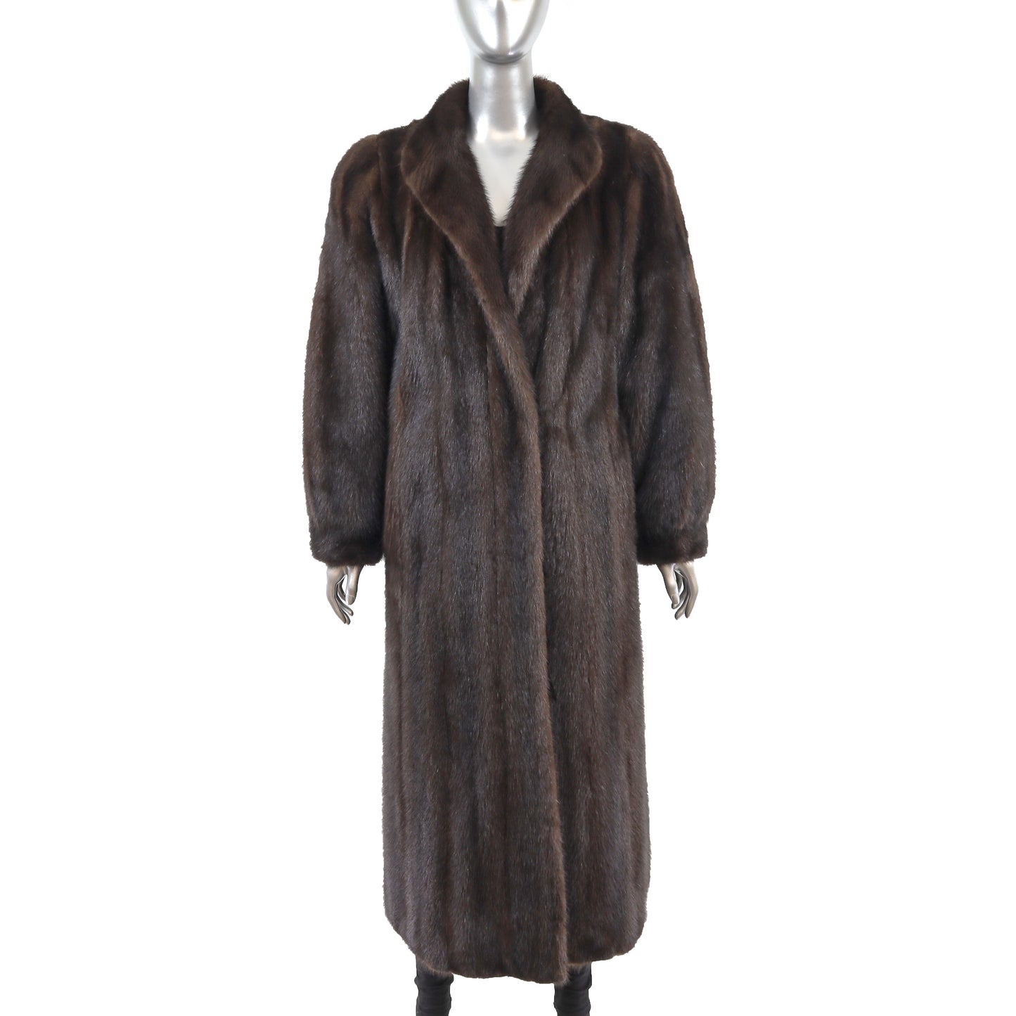 Mahogany Mink Coat- Size L