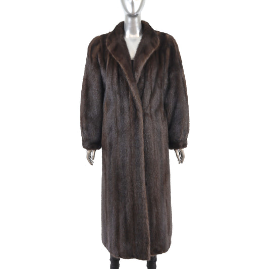 Mahogany Mink Coat- Size L