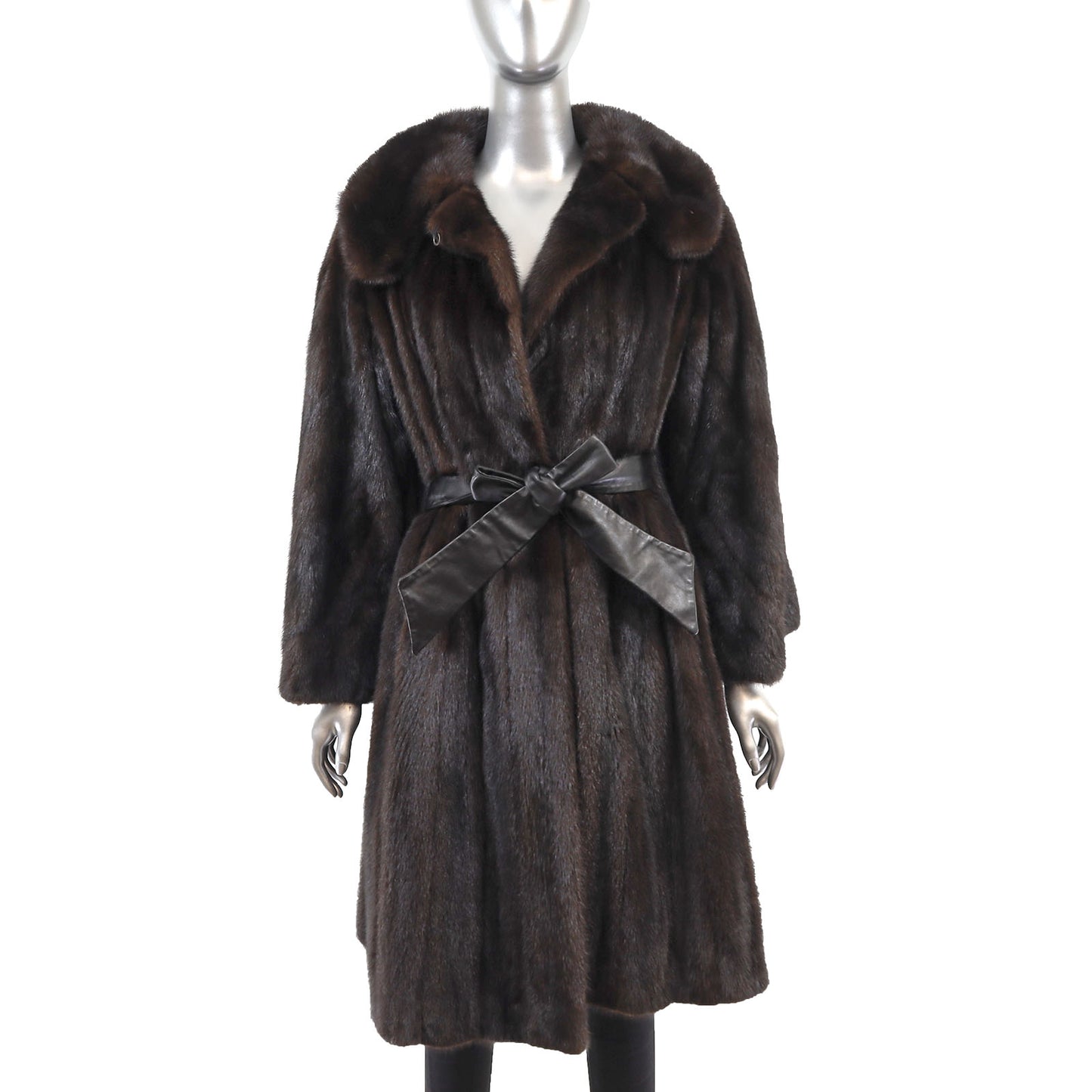 Mahogany Mink Coat- Size XL