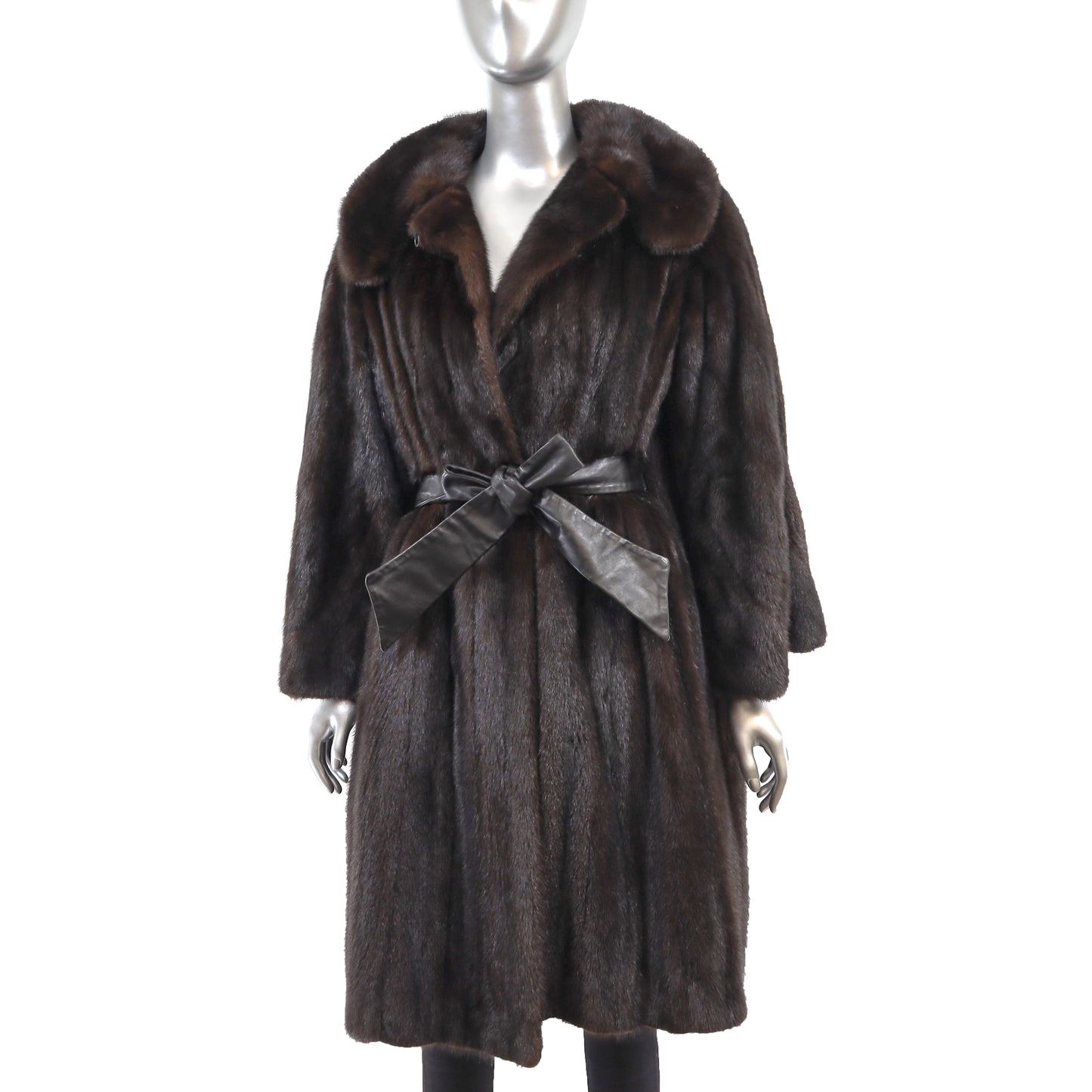 Mahogany Mink Coat- Size XL